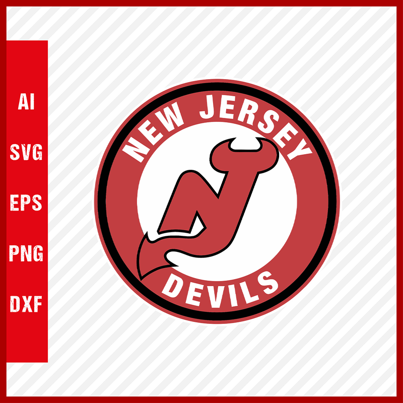 New Jersey Devils Logo Svg NHL National Hockey League Team Svg Clipart