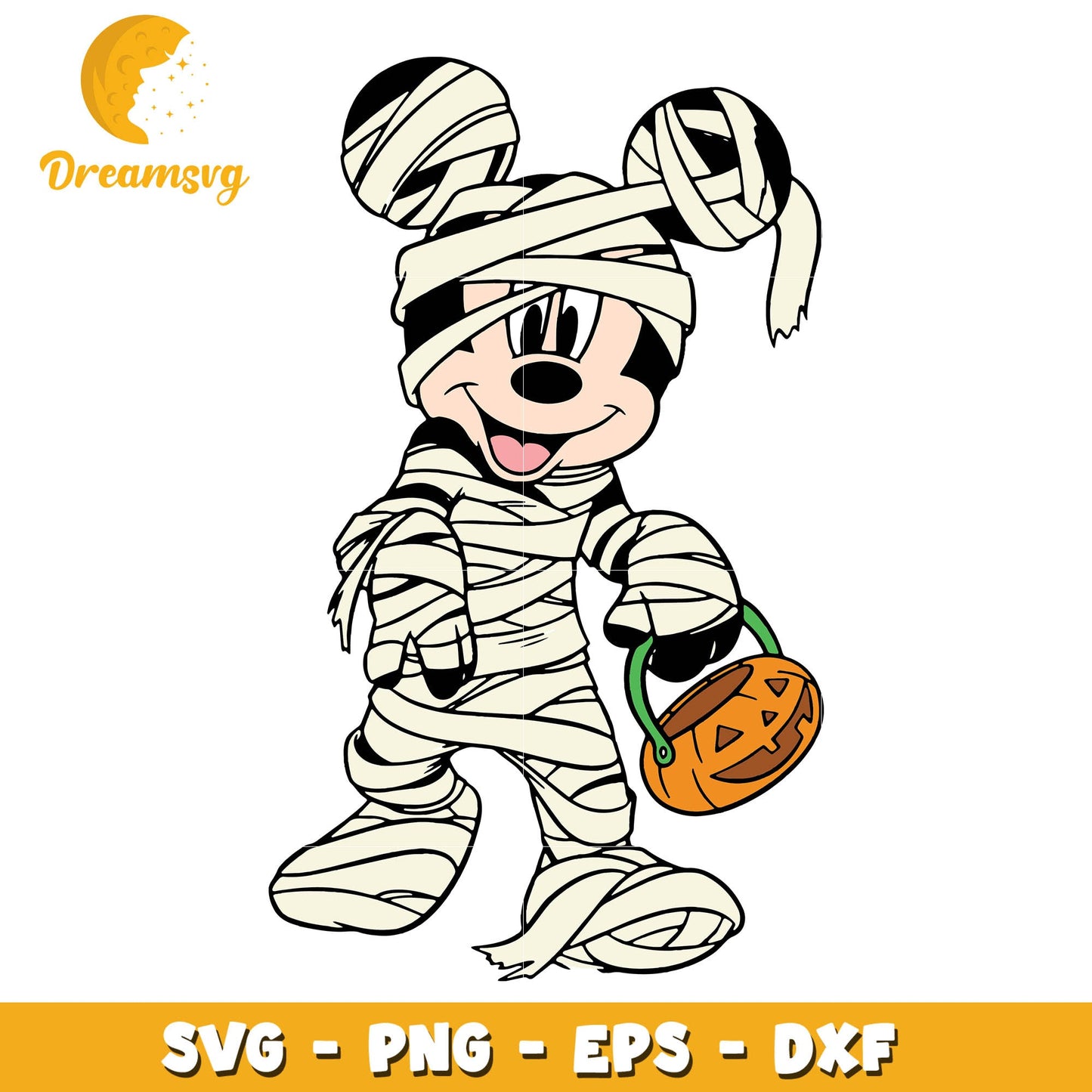 Mickey mouse mummy svg, halloween svg