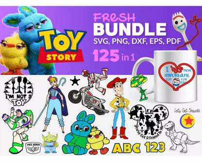 Toy Story SVG Bundle, Toy Story Birthday SVG, Buzz Lightyear SVG For Cricut, Toy Story PNG Transparent, Toy Story Clipart