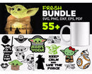 Baby Yoda Svg Cut Files, Baby Yoda Cricut Files, Baby Yoda Clipart