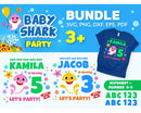 Baby Shark Party Svg, Party Shark Party Png, Baby Shark Alphabet Svg, Baby Shark Svg Cut files