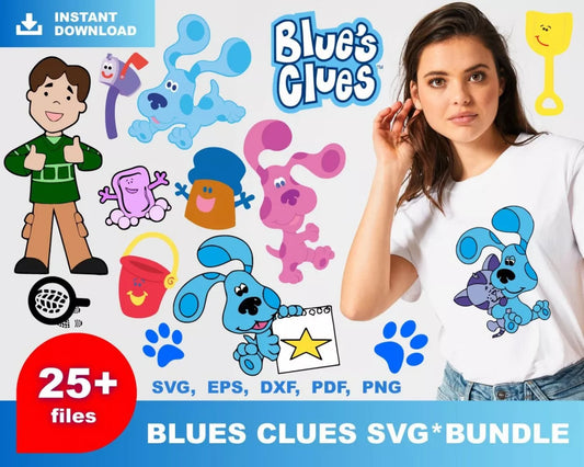 Blues Clues SVG, Blues Clues Clipart, Blues Clues PNG Images, Blues Clues SVG For Cricut