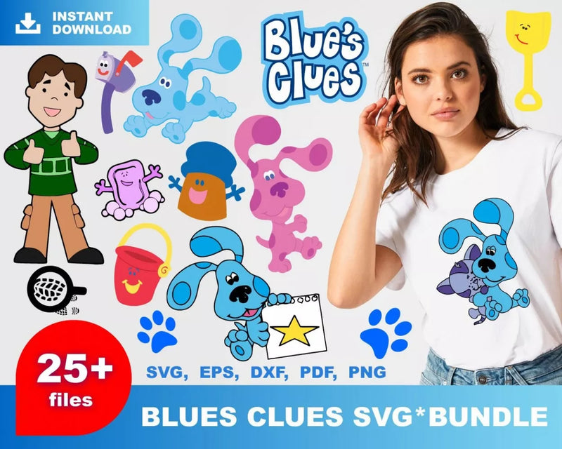 Blues Clues SVG, Blues Clues Clipart, Blues Clues PNG Images, Blues Clues SVG For Cricut