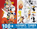 Looney Tunes Clipart Bundle, Looney Tunes Svg for Cricut, Looney Tunes PNG & SVG Cut Files