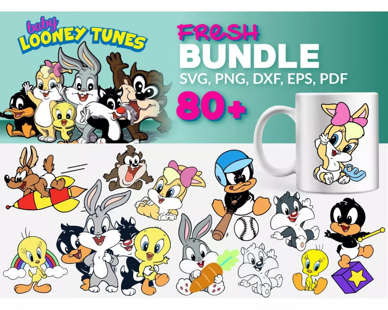 Looney Tunes SVG Bundle 80+ Files For Cricut & Silhouette