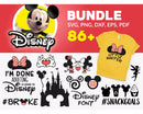 Disney Clipart Bundle, PNG & SVG Cut Files for Cricut / Silhouette