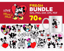 Mickey And Minnie Mouse SVG, Mickey Mouse Cricut Files, Minnie SVG Files For Cricut, Mickey PNG Transparent
