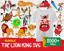 Lion King SVG, Simba SVG Files, Lion King SVG For Cricut, Lion King Silhouette Vector Cut Files