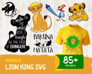Lion King Clipart Bundle, Lion King Svg For Cricut Files, Lion King Silhouette Vector Cut Files