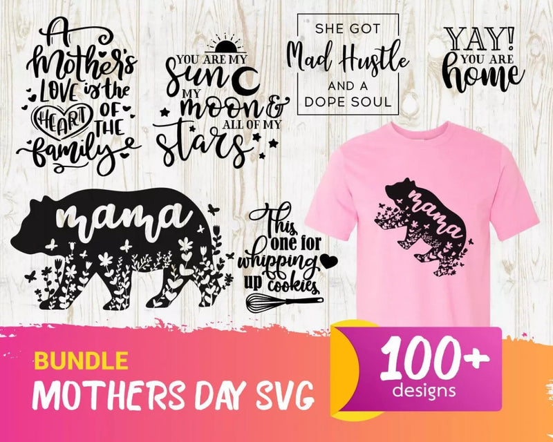 Mother's Day SVG Bundle 100+ Files For Cricut & Silhouette