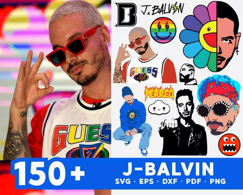 J Balvin SVG Bundle 150+ Files For Cricut & Silhouette