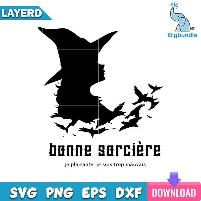 Mauvaise Sorcière Bonne Sorcière Meilleur Ami Halloween Svg, SG22062359