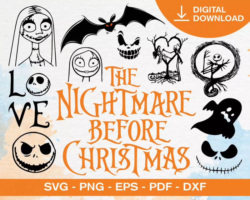 Jack Skellington SVG, Nightmare Before Christmas SVG, Before Christmas Cricut Designs, Halloween SVG