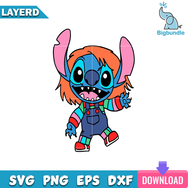 Stitch Chucky Good Guy Svg, Halloween Svg, SG22062390