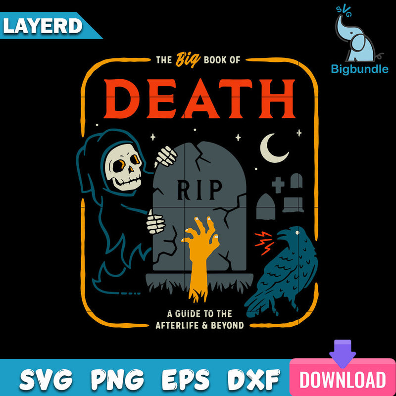 The Big Book Of Death Svg, Halloween Svg, SG22062395