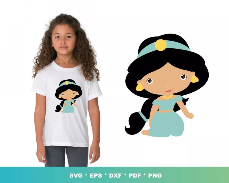 Princess Jasmine SVG, Jasmine SVG For Cricut, Princess Jasmine PNG Transparent, Disney Jasmine SVG Files