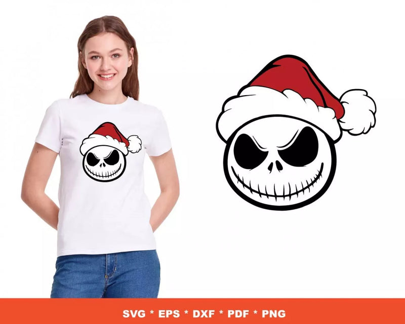 Nightmare Before Christmas SVG, Jack Skellington SVG For Cricut, Nightmare Before Christmas PNG Transparent