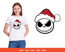 Nightmare Before Christmas SVG Bundle, Jack Skellington SVG For Cricut, Nightmare Christmas Silhouette Vector Cut Files