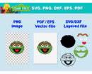Sesame Street Clipart Bundle, Sesame Street Characters SVG, Sesame Street Cricut Files, Sesame Street Silhouette Vector Cut Files