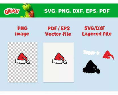 The Grinch Clipart Bundle, PNG & SVG Cut Files for Cricut & Silhouette