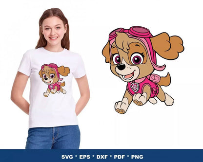 Paw Patrol Clipart Bundle, Paw Patrol SVG For Cricut, Paw Patrol Birthday SVG, Paw Patrol Silhouette Vector Cut Files