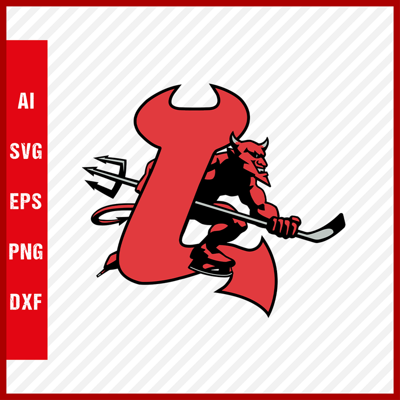 New Jersey Devils Logo Svg NHL National Hockey League Team Svg Clipart