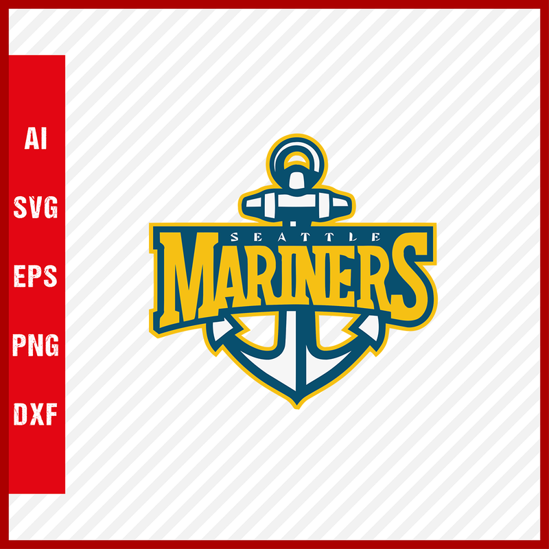 Seattle Mariners Logo MLB Svg Cut Files Baseball Clipart