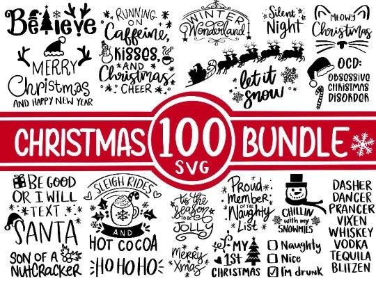 100 Christmas SVG Bundle