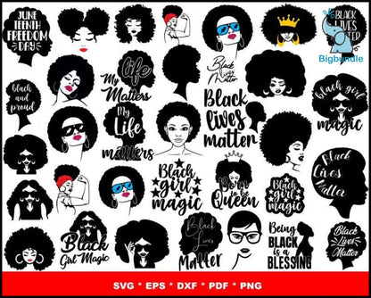 1000+ BLACK LIVES MATTER SVG MEGA BUNDLE 1.0