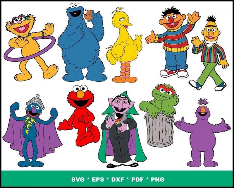 1000+ Sesame street svg designs, Fun Disney bundle, Disney svg bundle, Sesame street vg and for cricut files, Sesame street Svg clipart