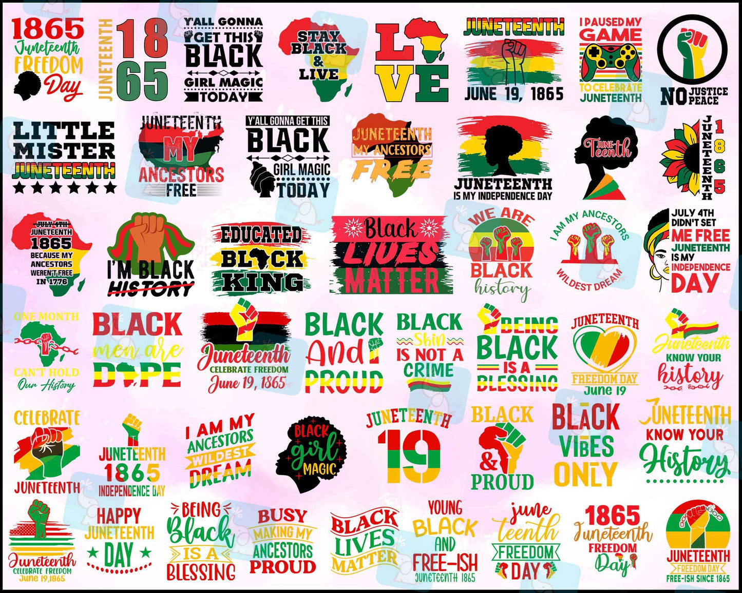 Bundle 1000+ Juneteenth png bundle - Digital download