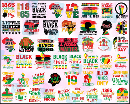 Bundle 1000+ Juneteenth png bundle - Digital download