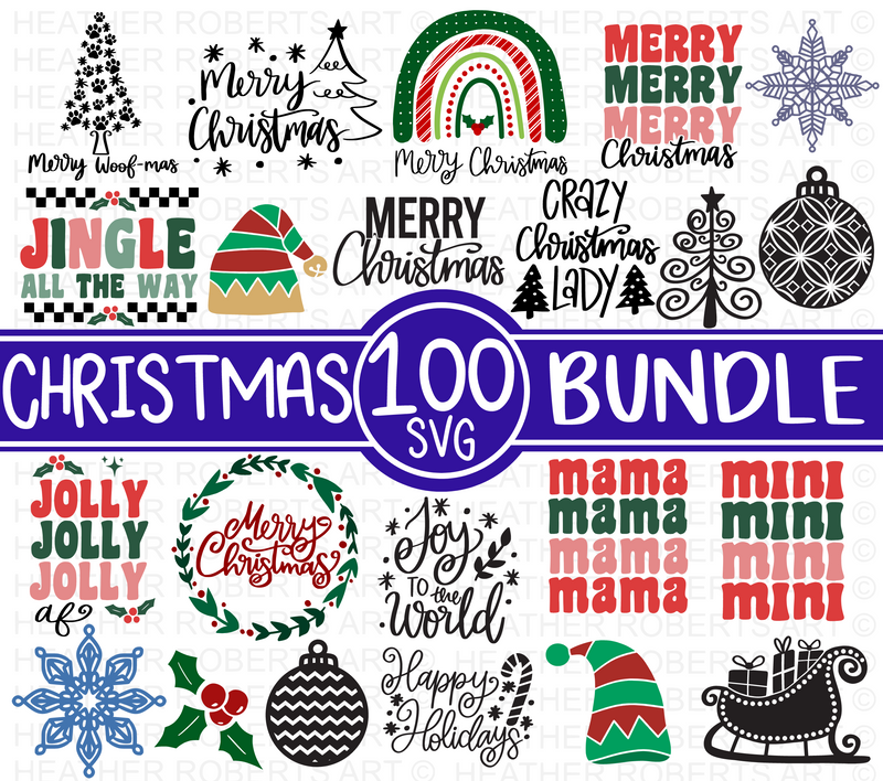 100 Christmas SVG Bundle Volume 3