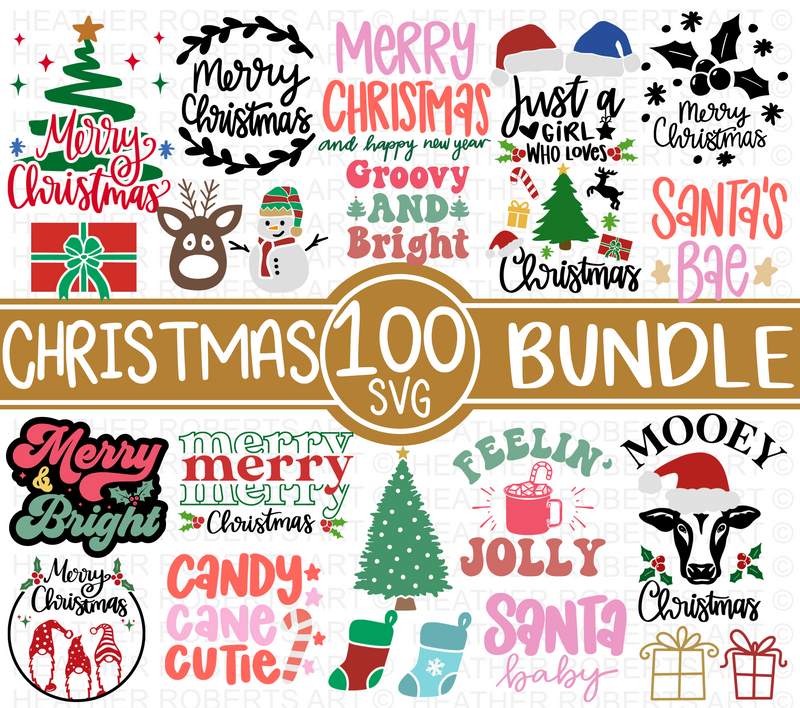 100 Christmas SVG Bundle Volume 4