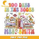 100 Days Books Teacher PNG