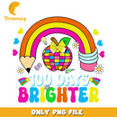 100 Days Brighter Fun Colorful PNG Graphic File