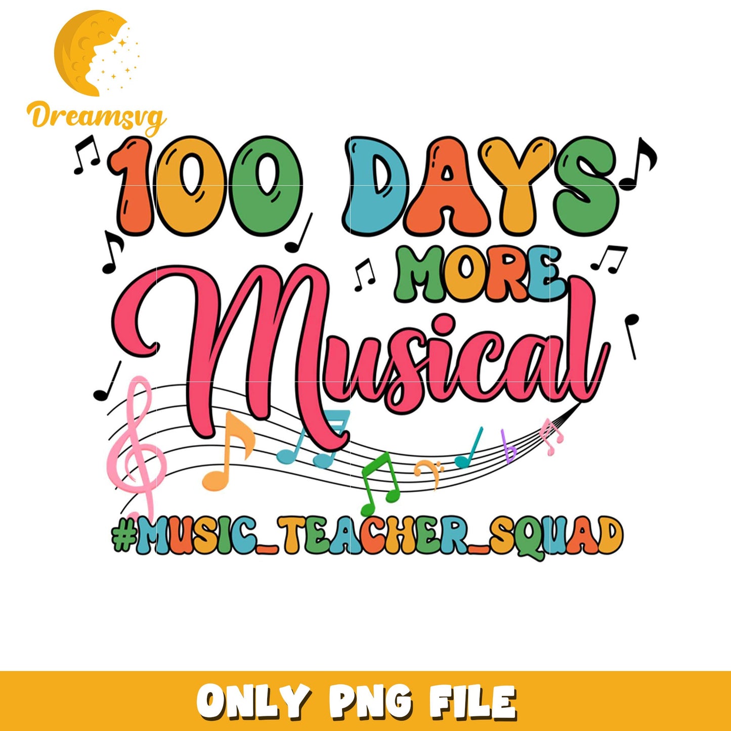 100 Days More Musical PNG