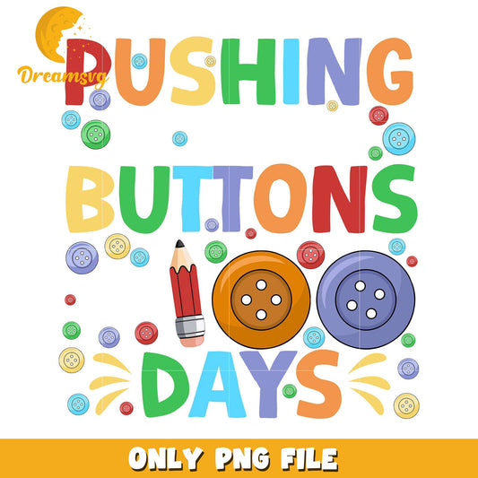 100 Days Of School Buttons PNG