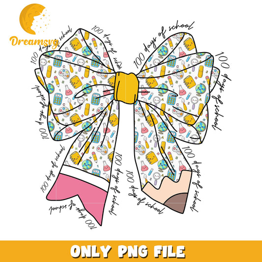100 Days School Bow PNG Clipart