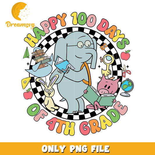 100 Days of 4th Grade PNG Design