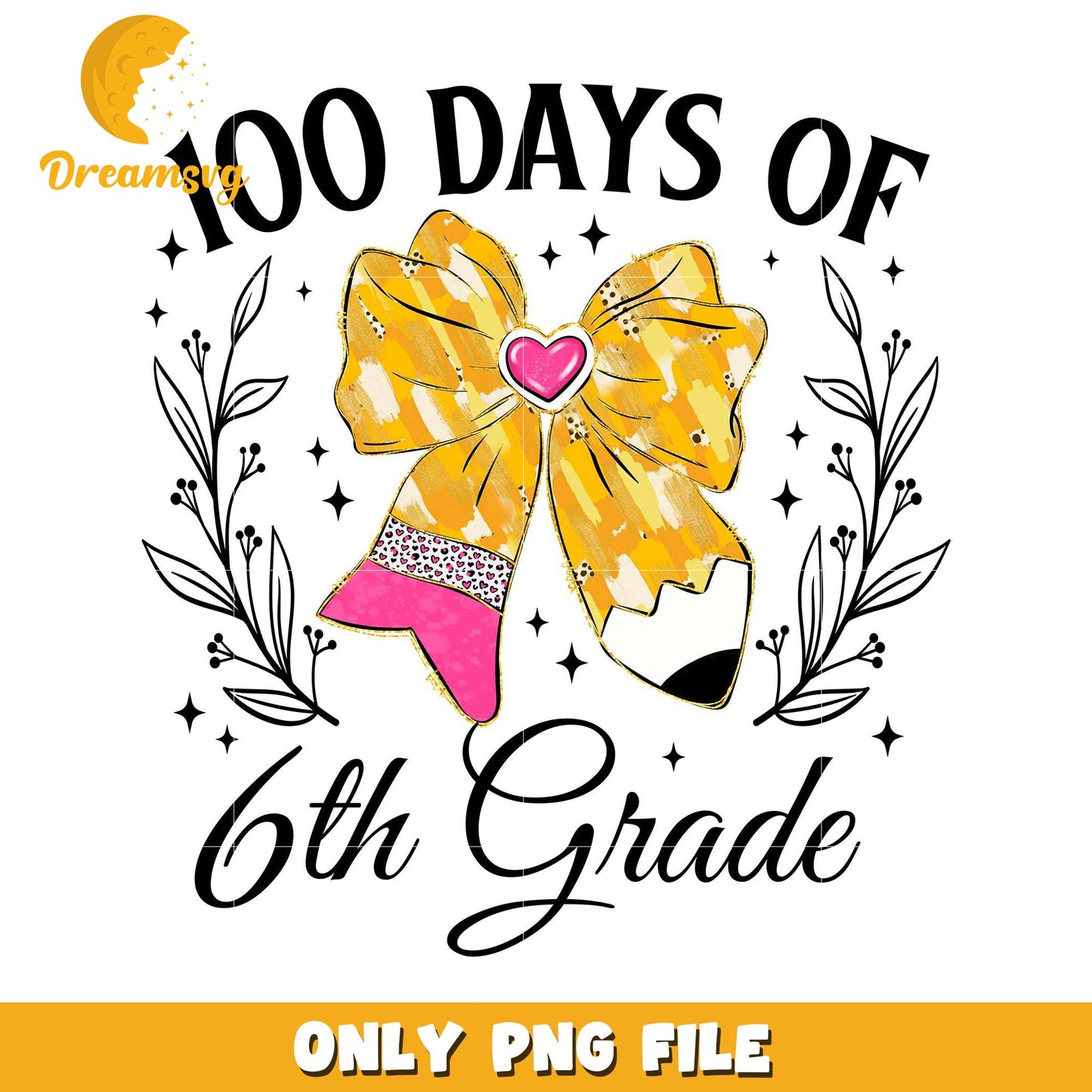 100 Days of 6th Grade PNG
