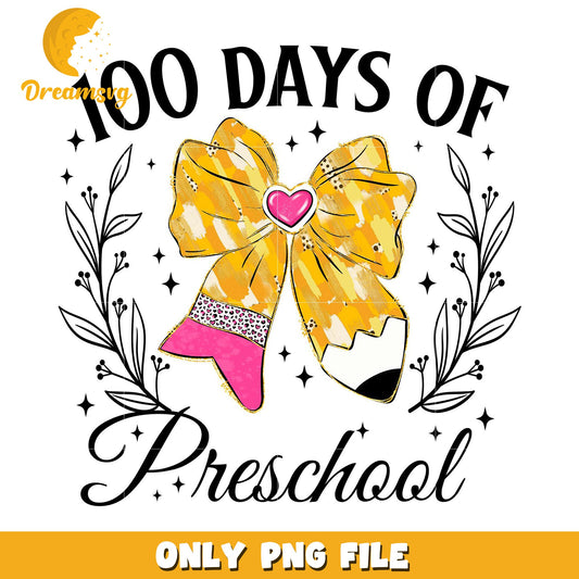 100 Days of Preschool PNG