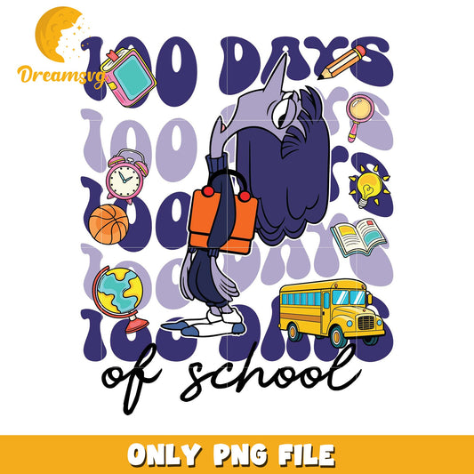 100 Days of School Celebration PNG Graphic Design
