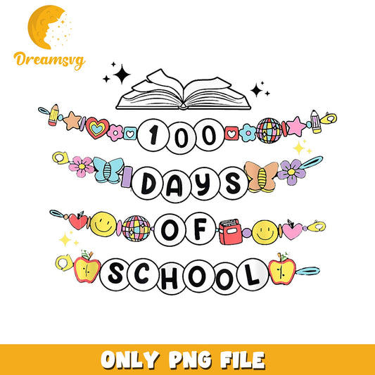 100 Days of School PNG Banner