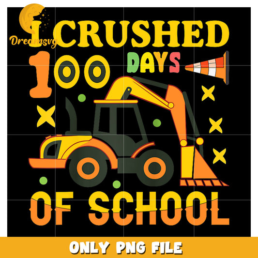100 Days of School Tractor PNG