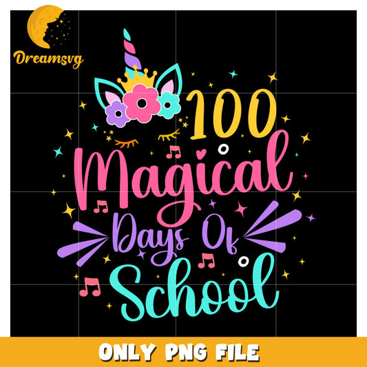 100 Magical Days of School PNG