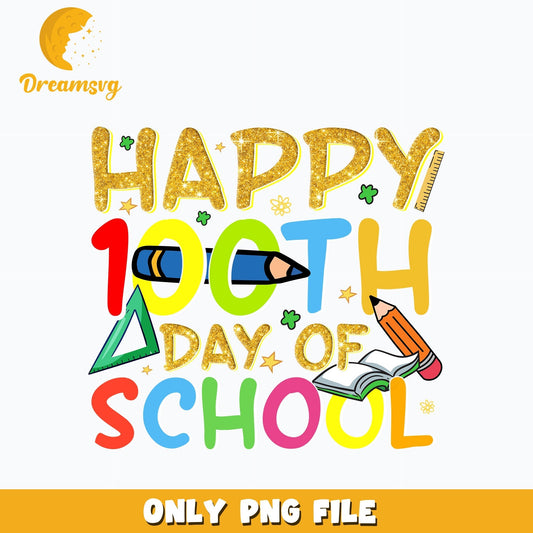 Happy 100th Day of School Png