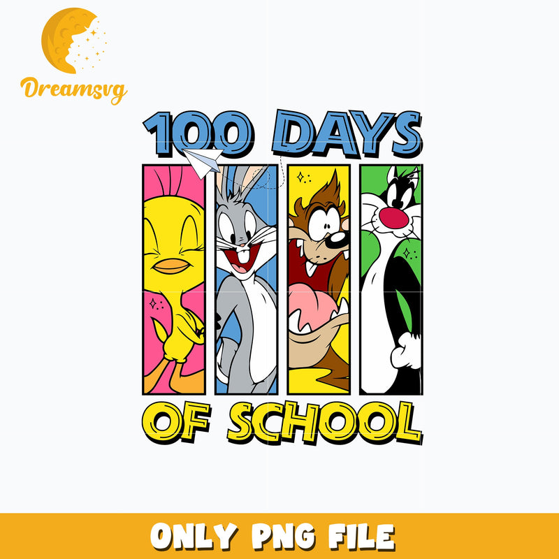 100 day of school Looney Tunes png