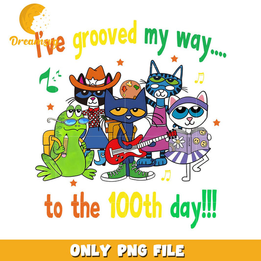 100th Day Of School PNG Cats