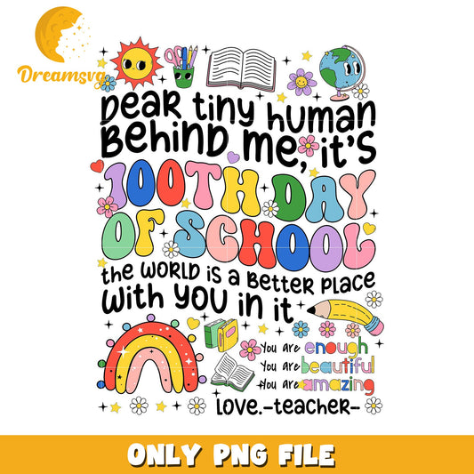 100th Day School PNG Printable